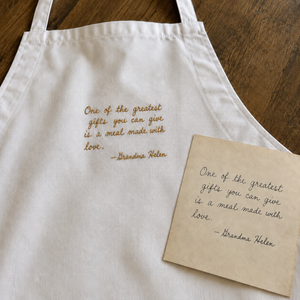 Custom Embroidered Apron