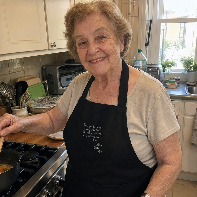 Custom Embroidered Apron - alternate view