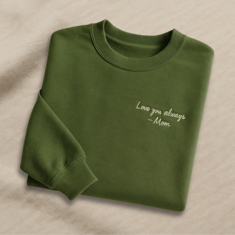 Custom Embroidered Sweatshirt - alternate view