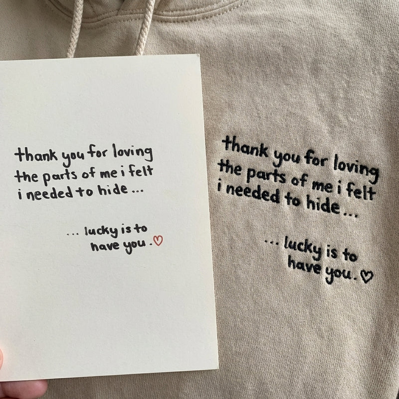 Custom Embroidered Hoodie - alternate view