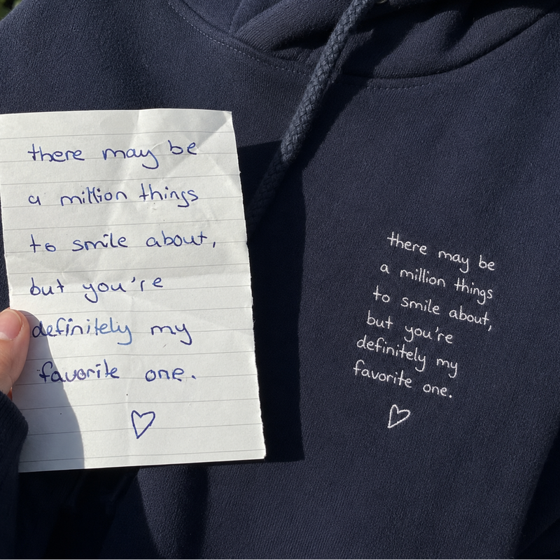Custom Embroidered Hoodie - alternate view